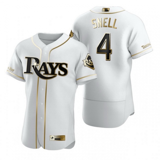 Tampa Bay Rays 4 Blake Snell White Nike Mens Authentic Golden Edition MLB Jersey Tampa Bay Rays 4 Blake Snell White Nike Mens Authentic Golden Edition MLB Jersey