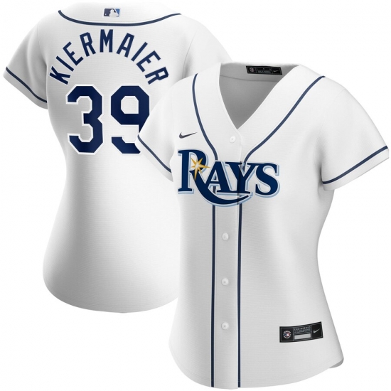 Tampa Bay Rays 39 Kevin Kiermaier Nike Women Home 2020 MLB Player Jersey White Tampa Bay Rays 39 Kevin Kiermaier Nike Women Home 2020 MLB Player Jersey White