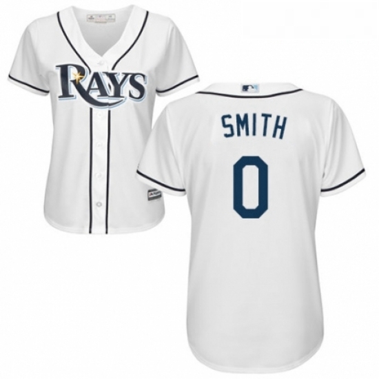 Womens Majestic Tampa Bay Rays 0 Mallex Smith Authentic White Home Cool Base MLB Jersey Womens Majestic Tampa Bay Rays 0 Mallex Smith Authentic White Home Cool Base MLB Jersey