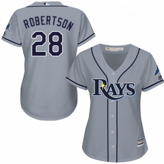 Womens Majestic Tampa Bay Rays 28 Daniel Robertson Authentic Grey Road Cool Base MLB Jersey Womens Majestic Tampa Bay Rays 28 Daniel Robertson Authentic Grey Road Cool Base MLB Jersey