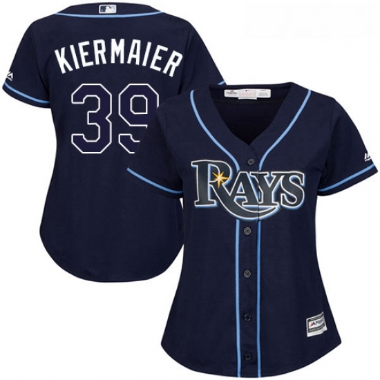 Womens Majestic Tampa Bay Rays 39 Kevin Kiermaier Replica Navy Blue Alternate Cool Base MLB Jersey Womens Majestic Tampa Bay Rays 39 Kevin Kiermaier Replica Navy Blue Alternate Cool Base MLB Jersey