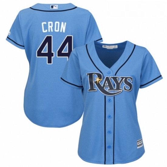 Womens Majestic Tampa Bay Rays 44 C J Cron Replica Light Blue Alternate 2 Cool Base MLB Jersey Womens Majestic Tampa Bay Rays 44 C J Cron Replica Light Blue Alternate 2 Cool Base MLB Jersey