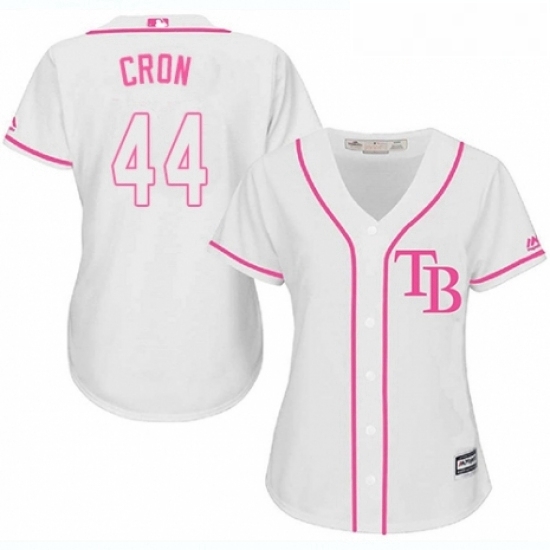 Womens Majestic Tampa Bay Rays 44 C J Cron Replica White Fashion Cool Base MLB Jersey Womens Majestic Tampa Bay Rays 44 C J Cron Replica White Fashion Cool Base MLB Jersey