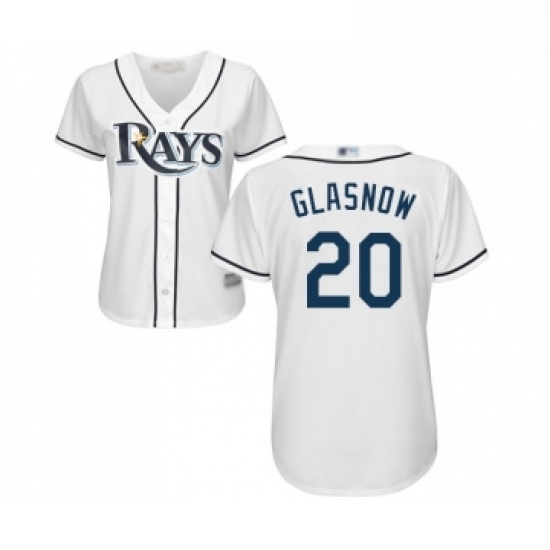 Womens Tampa Bay Rays 20 Tyler Glasnow Replica White Home Cool Base Baseball Jersey Womens Tampa Bay Rays 20 Tyler Glasnow Replica White Home Cool Base Baseball Jersey
