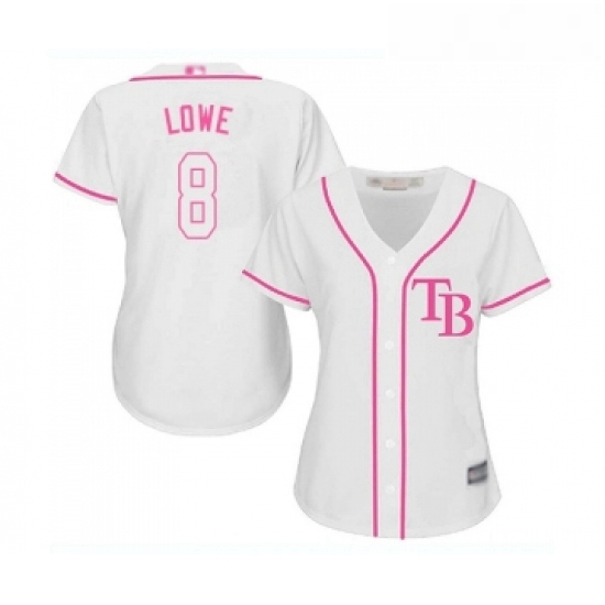 Womens Tampa Bay Rays 8 Brandon Lowe Replica White Fashion Cool Base Baseball Jersey Womens Tampa Bay Rays 8 Brandon Lowe Replica White Fashion Cool Base Baseball Jersey