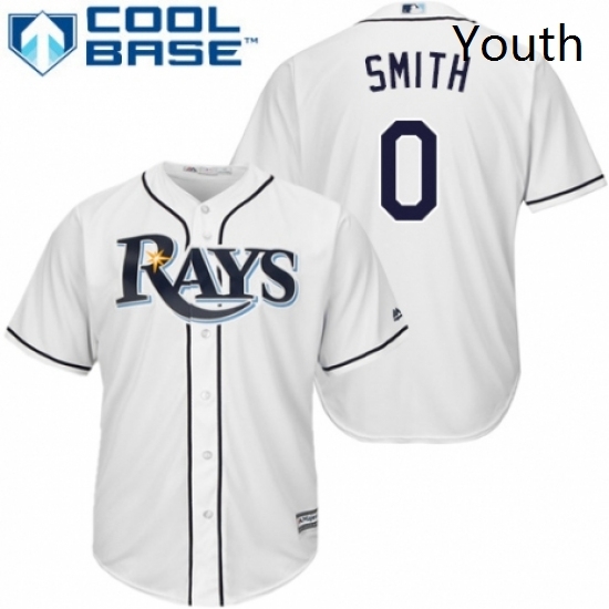 Youth Majestic Tampa Bay Rays 0 Mallex Smith Authentic White Home Cool Base MLB Jersey Youth Majestic Tampa Bay Rays 0 Mallex Smith Authentic White Home Cool Base MLB Jersey