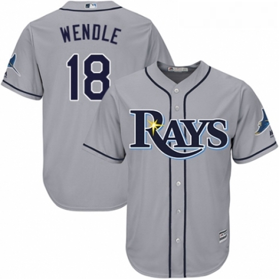 Youth Majestic Tampa Bay Rays 18 Joey Wendle Authentic Grey Road Cool Base MLB Jersey Youth Majestic Tampa Bay Rays 18 Joey Wendle Authentic Grey Road Cool Base MLB Jersey