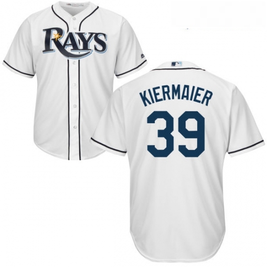 Youth Majestic Tampa Bay Rays 39 Kevin Kiermaier Replica White Home Cool Base MLB Jersey Youth Majestic Tampa Bay Rays 39 Kevin Kiermaier Replica White Home Cool Base MLB Jersey