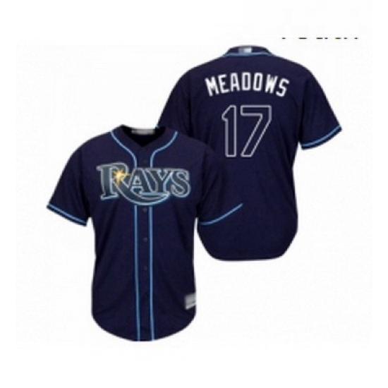 Youth Tampa Bay Rays 17 Austin Meadows Replica Navy Blue Alternate Cool Base Baseball Jersey Youth Tampa Bay Rays 17 Austin Meadows Replica Navy Blue Alternate Cool Base Baseball Jersey