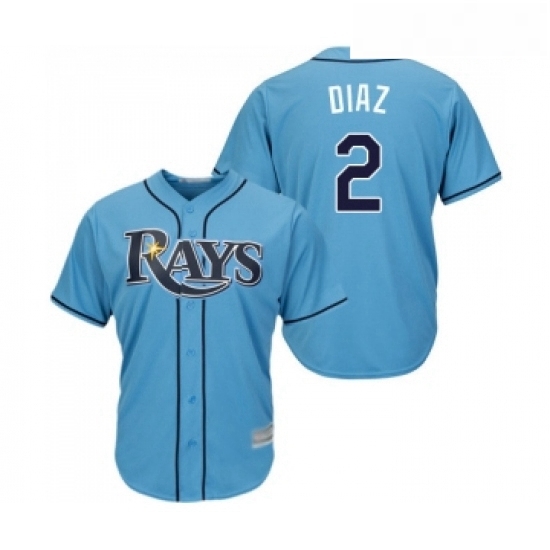 Youth Tampa Bay Rays 2 Yandy Diaz Replica Light Blue Alternate 2 Cool Base Baseball Jersey Youth Tampa Bay Rays 2 Yandy Diaz Replica Light Blue Alternate 2 Cool Base Baseball Jersey