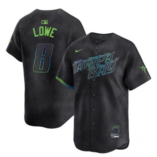 Youth Tampa Bay Rays 8 Brandon Lowe Charcoal 2024 City Connect Limited Stitched Baseball Jersey Youth Tampa Bay Rays 8 Brandon Lowe Charcoal 2024 City Connect Limited Stitched Baseball Jersey