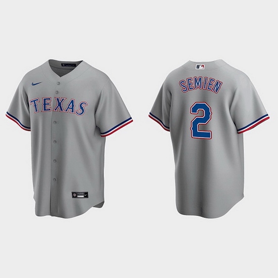 Men Texas Rangers 2 Marcus Semien Grey Cool Base Stitched Baseball jersey Men Texas Rangers 2 Marcus Semien Grey Cool Base Stitched Baseball jersey