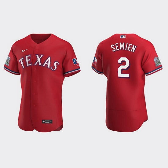 Men Texas Rangers 2 Marcus Semien Red Flex Base Stitched jersey Men Texas Rangers 2 Marcus Semien Red Flex Base Stitched jersey