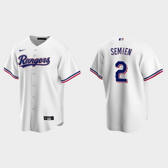 Men Texas Rangers 2 Marcus Semien White Cool Base Stitched Baseball jersey Men Texas Rangers 2 Marcus Semien White Cool Base Stitched Baseball jersey
