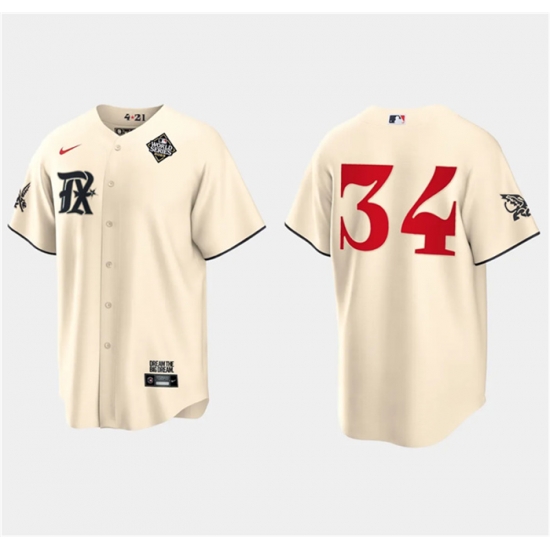 Men Texas Rangers 34 Nolan Ryan Cream 2023 World Series City Connect Stitched Baseball Jersey Men Texas Rangers 34 Nolan Ryan Cream 2023 World Series City Connect Stitched Baseball Jersey