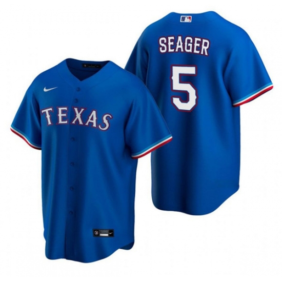 Men Texas Rangers 5 Corey Seager Blue Cool Base Stitched Baseball Jersey Men Texas Rangers 5 Corey Seager Blue Cool Base Stitched Baseball Jersey