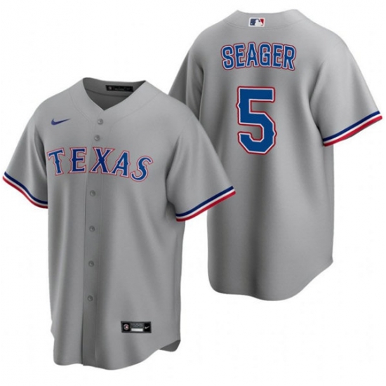 Men Texas Rangers 5 Corey Seager Grey Cool Base Stitched Baseball Jersey Men Texas Rangers 5 Corey Seager Grey Cool Base Stitched Baseball Jersey