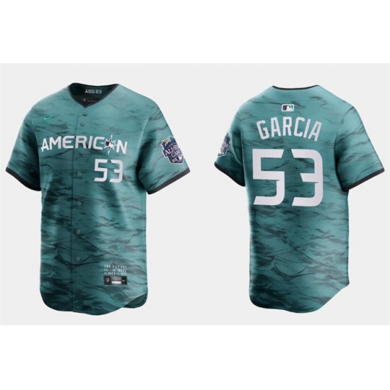 Men Texas Rangers 53 Adolis Garcia Teal 2023 All Star Stitched Baseball Jersey Men Texas Rangers 53 Adolis Garcia Teal 2023 All Star Stitched Baseball Jersey