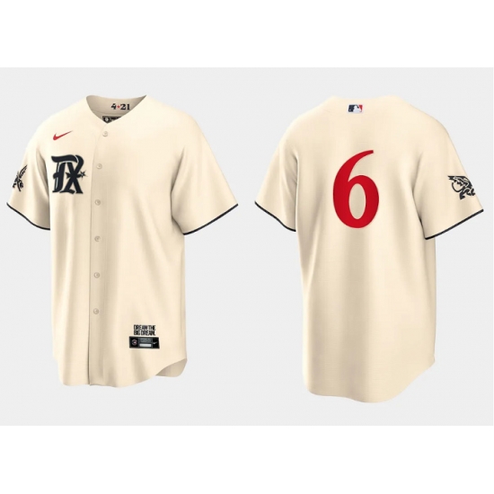 Men Texas Rangers 6 Josh Jung Cream 2023 City Connect Cool Base Stitched Baseball Jersey Men Texas Rangers 6 Josh Jung Cream 2023 City Connect Cool Base Stitched Baseball Jersey
