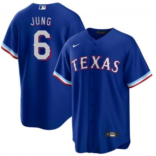 Men Texas Rangers Josh Jung #6 Blue Cool Base Stitched MLB Jersey Men Texas Rangers Josh Jung #6 Blue Cool Base Stitched MLB Jersey