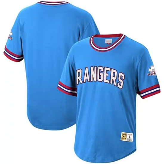 Men Texas Rangers Light Blue Mitchell 26 Ness Stitched Baseball T Shirt Men Texas Rangers Light Blue Mitchell 26 Ness Stitched Baseball T Shirt