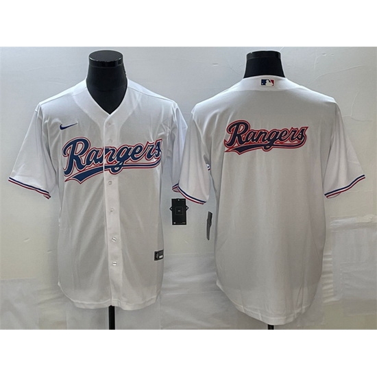 Men Texas Rangers White Team Big Logo Cool Base Stitched Baseball Jersey Men Texas Rangers White Team Big Logo Cool Base Stitched Baseball Jersey