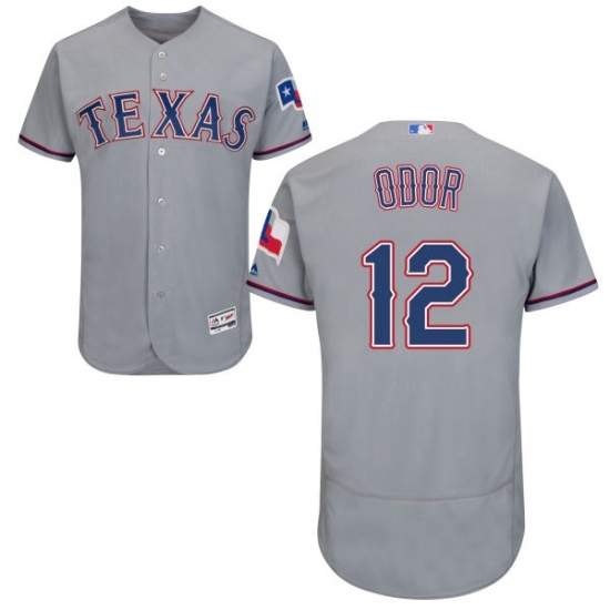 Mens Majestic Texas Rangers 12 Rougned Odor Grey Road Flex Base Authentic Collection MLB Jersey Mens Majestic Texas Rangers 12 Rougned Odor Grey Road Flex Base Authentic Collection MLB Jersey