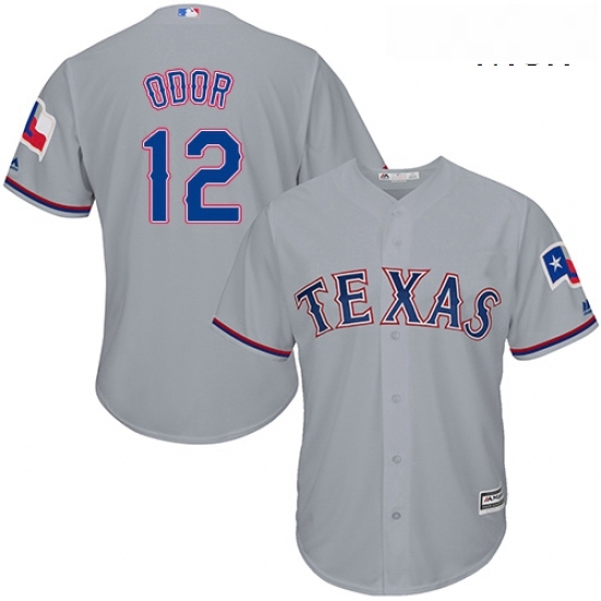 Mens Majestic Texas Rangers 12 Rougned Odor Replica Grey Road Cool Base MLB Jersey Mens Majestic Texas Rangers 12 Rougned Odor Replica Grey Road Cool Base MLB Jersey