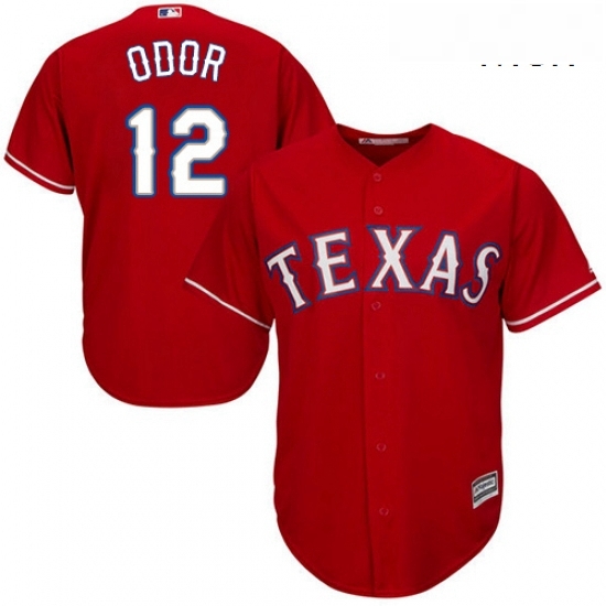Mens Majestic Texas Rangers 12 Rougned Odor Replica Red Alternate Cool Base MLB Jersey Mens Majestic Texas Rangers 12 Rougned Odor Replica Red Alternate Cool Base MLB Jersey