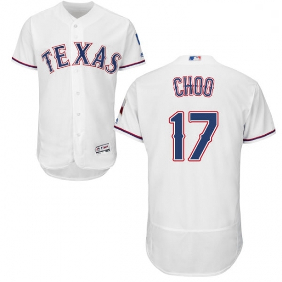 Mens Majestic Texas Rangers 17 Shin Soo Choo White Home Flex Base Authentic Collection MLB Jersey Mens Majestic Texas Rangers 17 Shin Soo Choo White Home Flex Base Authentic Collection MLB Jersey