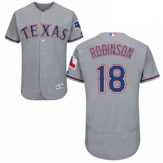 Mens Majestic Texas Rangers 18 Drew Robinson Grey Road Flex Base Authentic Collection MLB Jersey Mens Majestic Texas Rangers 18 Drew Robinson Grey Road Flex Base Authentic Collection MLB Jersey