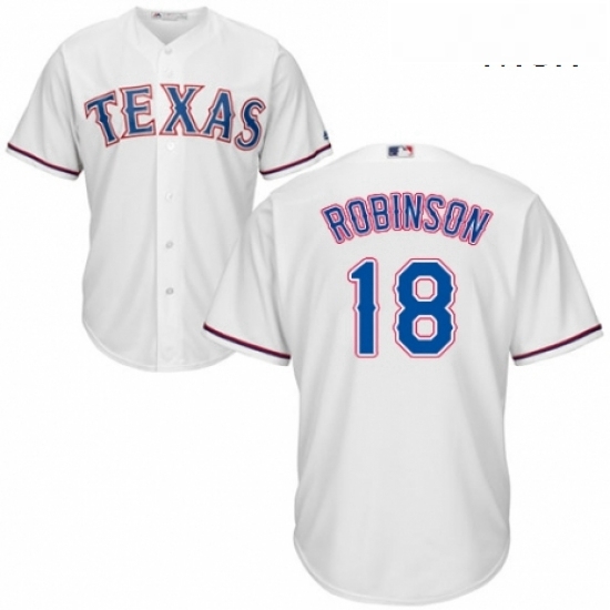 Mens Majestic Texas Rangers 18 Drew Robinson Replica White Home Cool Base MLB Jersey Mens Majestic Texas Rangers 18 Drew Robinson Replica White Home Cool Base MLB Jersey
