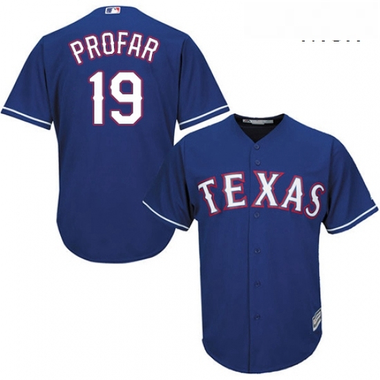 Mens Majestic Texas Rangers 19 Jurickson Profar Replica Royal Blue Alternate 2 Cool Base MLB Jersey Mens Majestic Texas Rangers 19 Jurickson Profar Replica Royal Blue Alternate 2 Cool Base MLB Jersey