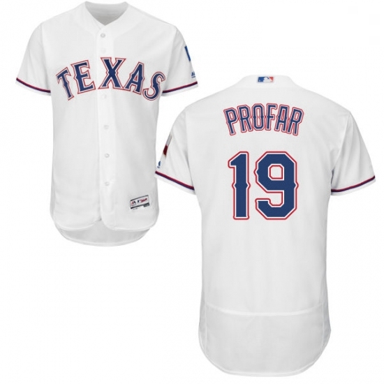 Mens Majestic Texas Rangers 19 Jurickson Profar White Home Flex Base Authentic Collection MLB Jersey Mens Majestic Texas Rangers 19 Jurickson Profar White Home Flex Base Authentic Collection MLB Jersey