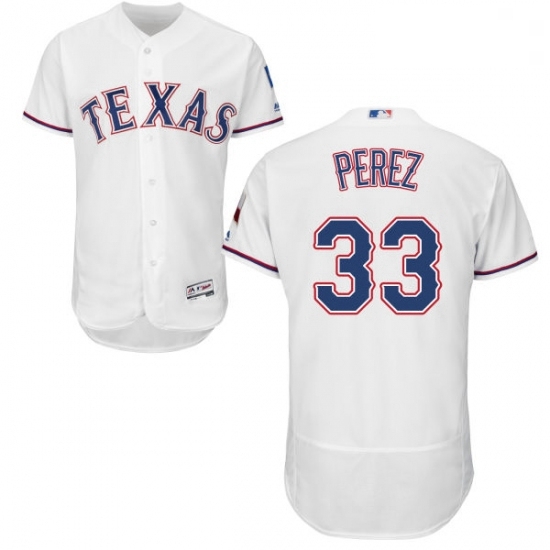 Mens Majestic Texas Rangers 33 Martin Perez White Home Flex Base Authentic Collection MLB Jersey Mens Majestic Texas Rangers 33 Martin Perez White Home Flex Base Authentic Collection MLB Jersey