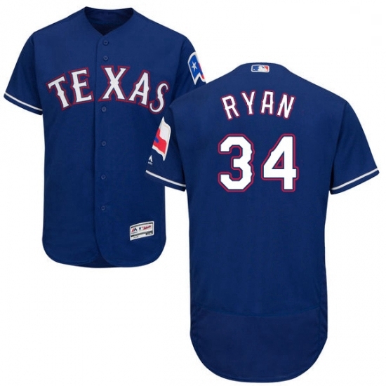 Mens Majestic Texas Rangers 34 Nolan Ryan Royal Blue Alternate Flex Base Authentic Collection MLB Jersey Mens Majestic Texas Rangers 34 Nolan Ryan Royal Blue Alternate Flex Base Authentic Collection MLB Jersey