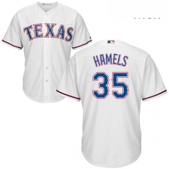 Mens Majestic Texas Rangers 35 Cole Hamels Replica White Home Cool Base MLB Jersey Mens Majestic Texas Rangers 35 Cole Hamels Replica White Home Cool Base MLB Jersey