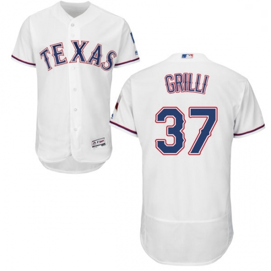 Mens Majestic Texas Rangers 37 Jason Grilli White Flexbase Authentic Collection MLB Jersey Mens Majestic Texas Rangers 37 Jason Grilli White Flexbase Authentic Collection MLB Jersey
