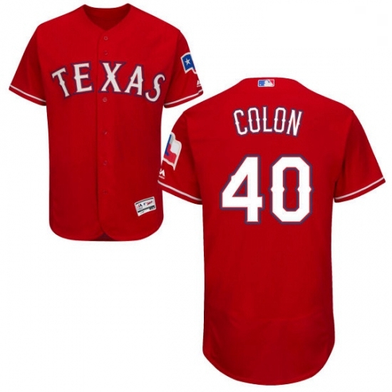 Mens Majestic Texas Rangers 40 Bartolo Colon Red Alternate Flex Base Authentic Collection MLB Jersey Mens Majestic Texas Rangers 40 Bartolo Colon Red Alternate Flex Base Authentic Collection MLB Jersey