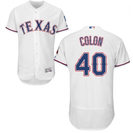 Mens Majestic Texas Rangers 40 Bartolo Colon White Home Flex Base Authentic Collection MLB Jersey Mens Majestic Texas Rangers 40 Bartolo Colon White Home Flex Base Authentic Collection MLB Jersey