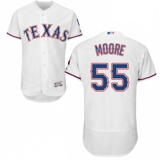 Mens Majestic Texas Rangers 55 Matt Moore White Home Flex Base Authentic Collection MLB Jersey Mens Majestic Texas Rangers 55 Matt Moore White Home Flex Base Authentic Collection MLB Jersey