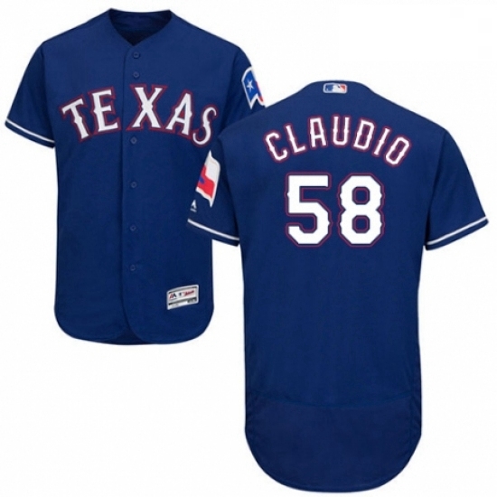Mens Majestic Texas Rangers 58 Alex Claudio Royal Blue Alternate Flex Base Authentic Collection MLB Jersey Mens Majestic Texas Rangers 58 Alex Claudio Royal Blue Alternate Flex Base Authentic Collection MLB Jersey