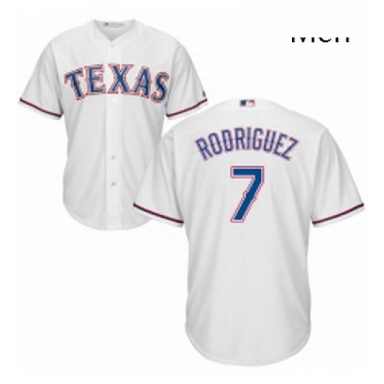 Mens Majestic Texas Rangers 7 Ivan Rodriguez Replica White Home Cool Base MLB Jersey Mens Majestic Texas Rangers 7 Ivan Rodriguez Replica White Home Cool Base MLB Jersey