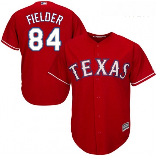 Mens Majestic Texas Rangers 84 Prince Fielder Replica Red Alternate Cool Base MLB Jersey Mens Majestic Texas Rangers 84 Prince Fielder Replica Red Alternate Cool Base MLB Jersey