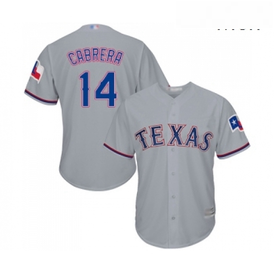 Mens Texas Rangers 14 Asdrubal Cabrera Replica Grey Road Cool Base Baseball Jersey Mens Texas Rangers 14 Asdrubal Cabrera Replica Grey Road Cool Base Baseball Jersey