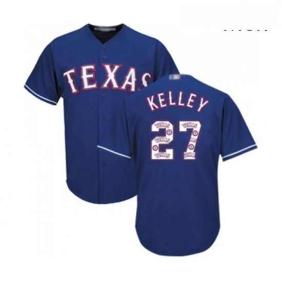 Mens Texas Rangers 27 Shawn Kelley Authentic Royal Blue Team Logo Fashion Cool Base Baseball Jersey Mens Texas Rangers 27 Shawn Kelley Authentic Royal Blue Team Logo Fashion Cool Base Baseball Jersey