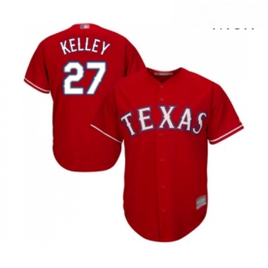 Mens Texas Rangers 27 Shawn Kelley Replica Red Alternate Cool Base Baseball Jersey Mens Texas Rangers 27 Shawn Kelley Replica Red Alternate Cool Base Baseball Jersey