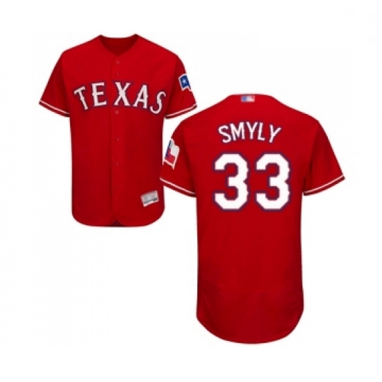 Mens Texas Rangers 33 Drew Smyly Red Alternate Flex Base Authentic Collection Baseball Jersey Mens Texas Rangers 33 Drew Smyly Red Alternate Flex Base Authentic Collection Baseball Jersey