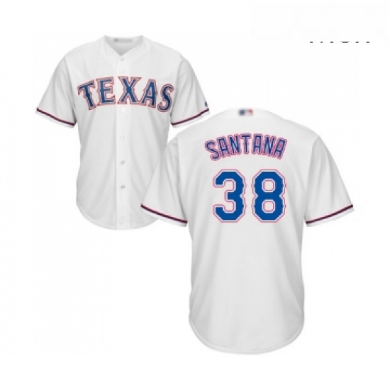 Mens Texas Rangers 38 Danny Santana Replica White Home Cool Base Baseball Jersey Mens Texas Rangers 38 Danny Santana Replica White Home Cool Base Baseball Jersey