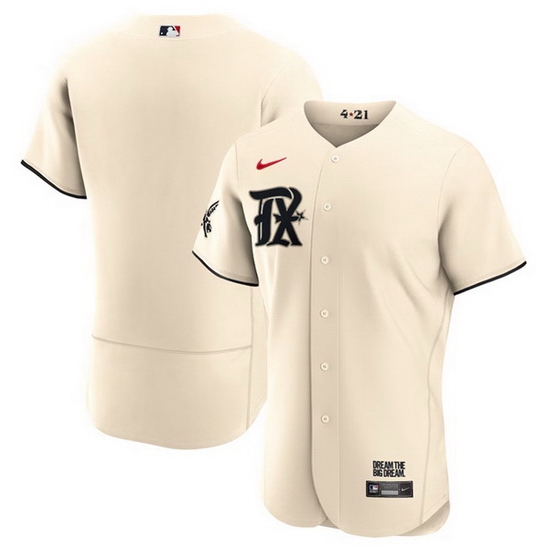 Men's Texas Rangers Blank Cream 2023 City Connect Flex Base Stitched Baseball Jersey Men's Texas Rangers Blank Cream 2023 City Connect Flex Base Stitched Baseball Jersey